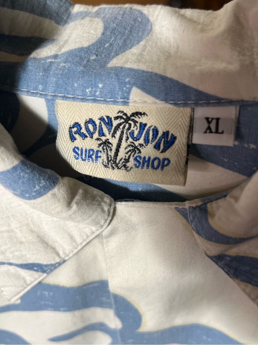 Ron Jon Surf Shop Button-Up Shirt XL Coastal Beach Aesthetic. Vintage Y2K